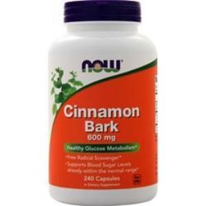 Cinnamon Bark (240 Caps 600 mg) NOW Foods